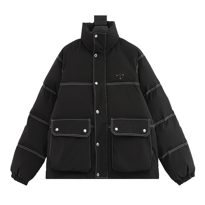 PRADA Down jacket Open Wire Iron Brand down Cotton Jacket Coat Men and Women Same Style