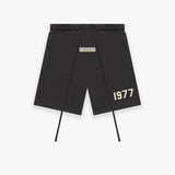 ESSENTIALS Shorts Top Version Season 81977Flocking Casual Pants Men's and Women's Fashionable Shorts