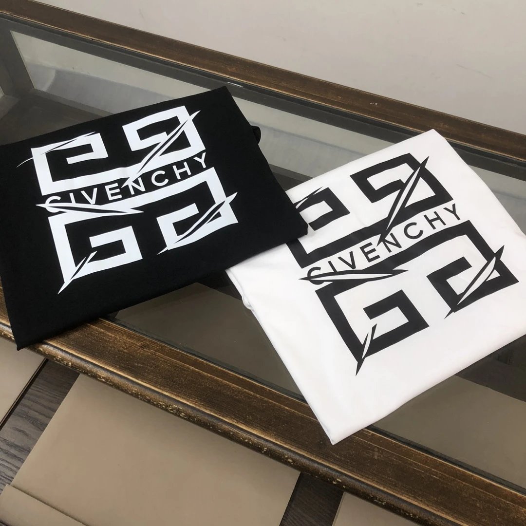 Givenchy T-shirt Chest4G Pattern Printing logo round Neck Short Sleeve25ss New pure cotton T Unisex T-Shirt OS Drop Shoulder Loose Fit Base Shirt Top T-Shirt Short Sleeve