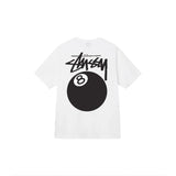 Stussy T-shirt Top Version Fashion Brand Plush Dice Summer Men's and Women's Same Style Short Sleeve T T-shirt