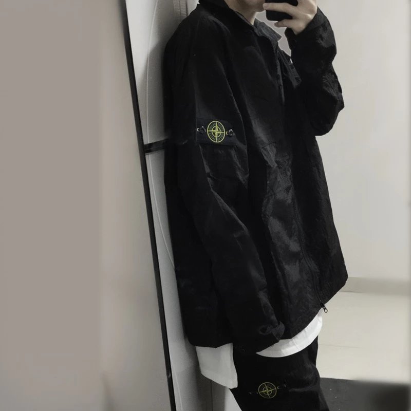 Stone Island Jackets Top Version Coat Nylon Metal Armband Jacket Shirt Tide Tide