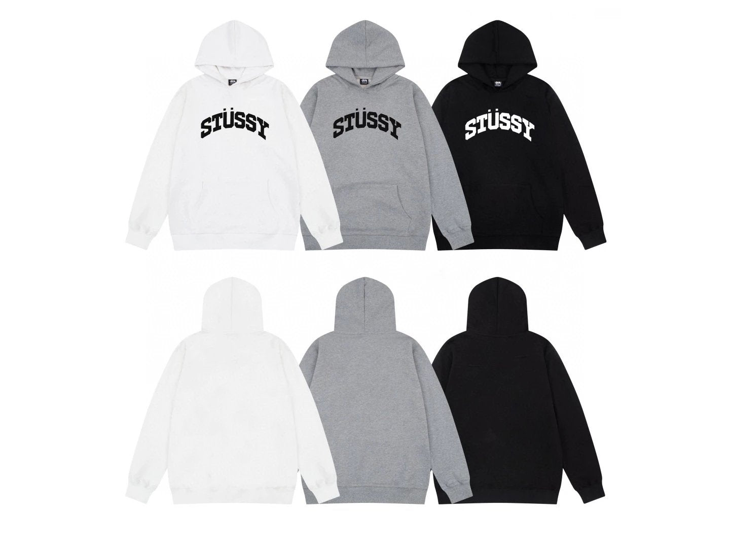 Stussy Hoodie Top Version Fashion Brand Loose Dice Hooded Sweater Women's Loose