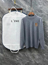 LOEWE Sweater Classic Logo Logo Half Turtleneck Sweater Unisex Inner and Outer Wear