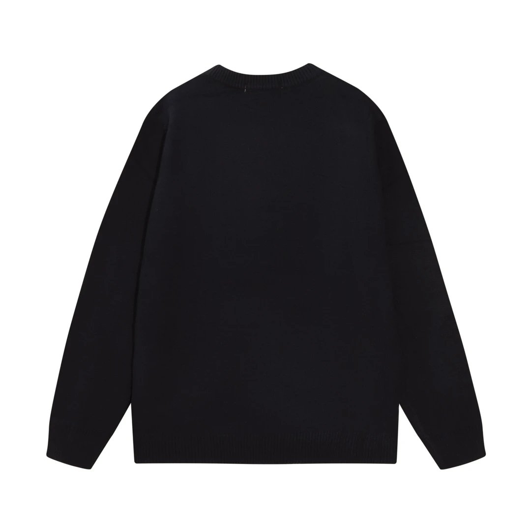 Gucci Sweater Fuzzy Letters logo Wool Sweater Casual Loose round Neck Pullover Sweater os Men's and Women's Inner Sweater24ss Autumn and Winter New Products