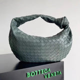 Bottega Veneta Women's Bag Top version 【Super Edition Counter Synchronization】23Early Spring New MINIJODIE Knotted Bag hobo Bag Genuine Leather Hand-Woven Bag Clutch Shoulder Bag Crossbody Bag Dinner Bag Jodie Tote Underarm Bag hobo Women's Bag Jodie Dump