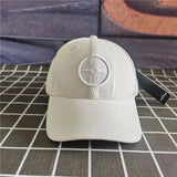 Stone Island Hat Fashion Brand Adjustable Baseball Cap Sun Protection Hat Korean Outdoor Leisure Hip Hop Hat Bendy Brim Cap Cross Embroidered Sun Hat